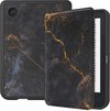 foto van Ron:Hoesje geschikt voor Kobo Clara 2E E-reader - iMoshion Design Slim Soft Case Bookcase - Ook geschikt voor Tolino Shine 4 - Black Marble