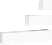 vidaXL-4-delige-Tv-meubelset-bewerkt-hout-wit