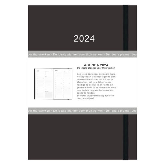 Comello Thuiswerkagenda 2024 - zwart - A5