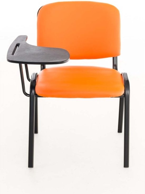 Set van 4 stoelen Ken met klaptafel - Kunstleer creme | 318801
