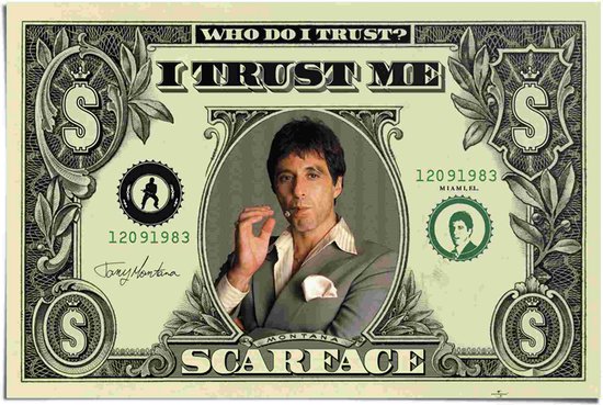 Poster Scarface - Dollar 61x91,5 cm