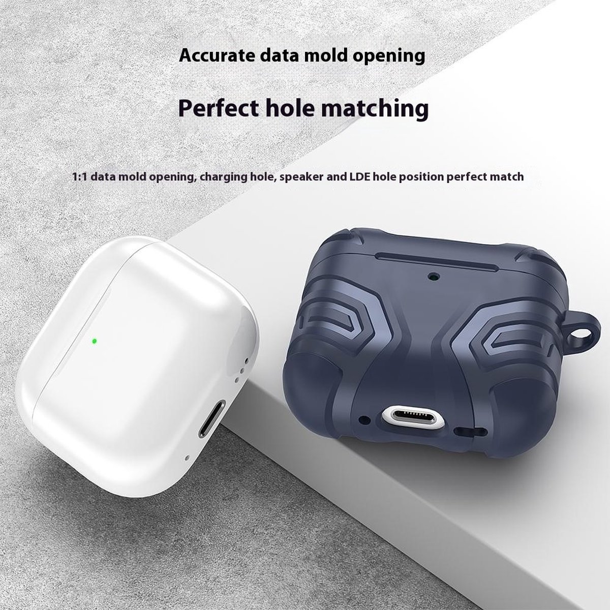 Airpods 4 silicone case met koordje (zwart) kopen