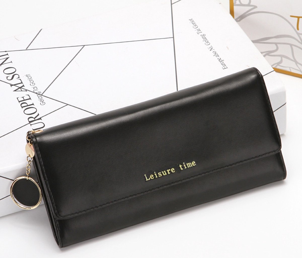 Portemonnee Dames, Portemonnee, Portemonnees, Portefeuille Dames, Dames Pasjes Houder, Card Holder Wallet, Portefeuille, Portefeuille Dames Met Kaarthouders, Creditcardhouder, Pasjeshouder Vrouwen, Moederdag, Valentijnsdag, Verjaardag, ZWART
