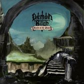 Pochette d'album pour Demon Bitch - Master of the Games, représentant un paysage de fantaisie sombre avec des ruines et un escalier menant à une ouverture éclairée.
