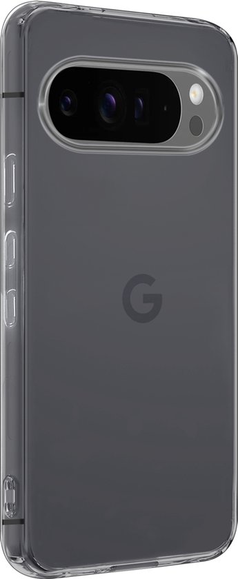 Coque pour Google Pixel 9 Pro Coque en Siliconen avec Protecteur d'écran - Coque pour Google Pixel 9 Pro Cover Back Case - Transparent