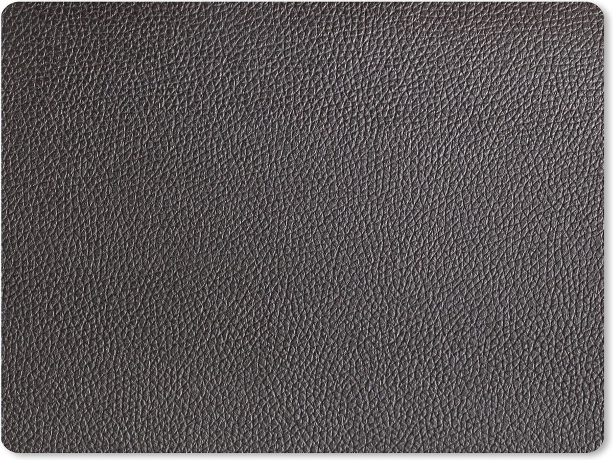 Muismat XXL 80x60 cm - Bureau onderlegger - Bureau mat Leer - Lederlook - Zwart - Licht - Bureaumat - Gaming mousepad xl - Bureaulegger groot - Computer deskmat