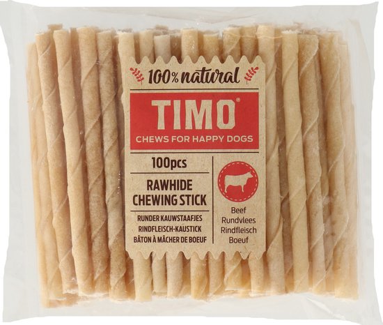 Timo Rund Kauwstaafjes Small 100 stuks - Hondensnack - 100 St