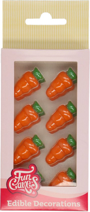 FunCakes Chocolade Decoraties - Sinterklaas - Wortels - pk/24