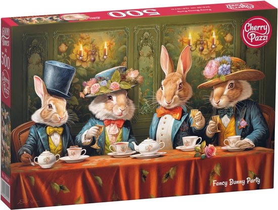 Funny Bunny Party Puzzel 500 Stukjes