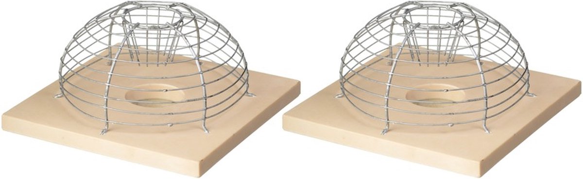Diervriendelijke muizenval kooi - 2x - 15 cm - ongediertebestrijding - Humane ongediertebestrijding