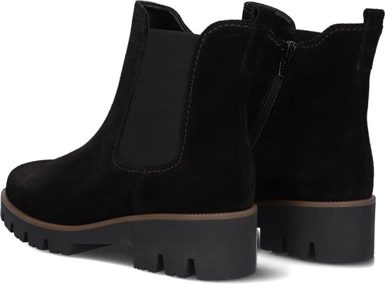 Gabor Chelsea Boots voor dames, comfortabele extra breedte (H), Zwart 57, 35 EU Weit