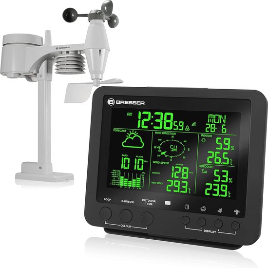 BRESSER 5-in-1 Comfort Weercenter met Kleurendisplay | wit | 7002550GYE000 BRESSER 5-in-1 Comfort Weercenter met Kleurendisplay | wit | 7002550GYE000