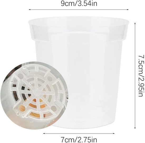 BBTISG 10 stuks zelfbewaterende plantenpotten voor binnen, ronde