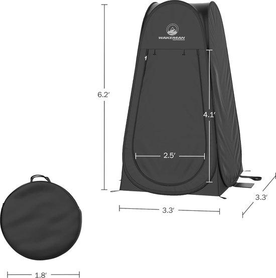 Draagbare Pop-up Tent - Instant Privacy voor Douche en Verkleedruimte - Opvouwbare Shelter voor Camping en Strand van Abco Tech — afbeelding 3