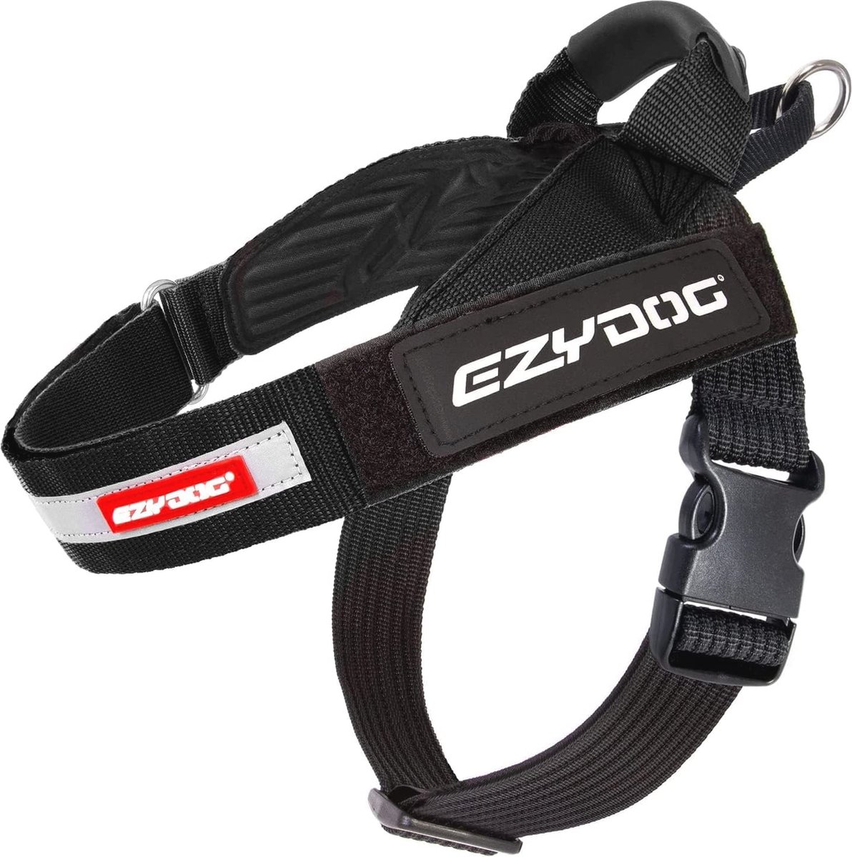 Ergonomisch Hondentuigje voor Actieve Honden - Geschikt voor Kleine, Middelgrote en Grote Honden - Zwart