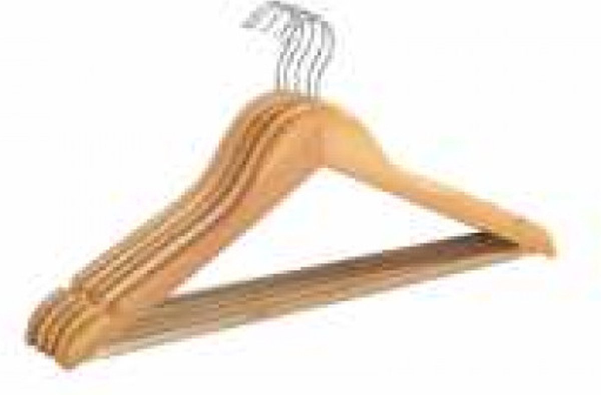 Wenko Kledinghangers Eco 45 X 23,5 Cm Hout Naturel 5 Stuks