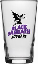 Black Sabbath 50 Years Unisex Bierglas - helder - Standard