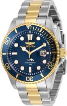 Bol.com Invicta Pro Diver 30021 Heren Horloge - Waterdicht - Analoog - Quartz Uurwerk - Roestvrij Staal met blauwe Wijzerplaat -... aanbieding