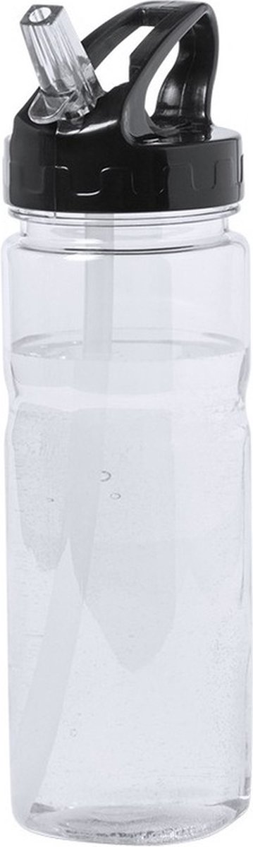 Transparante drinkfles/waterfles 650 ml - Drinkflessen
