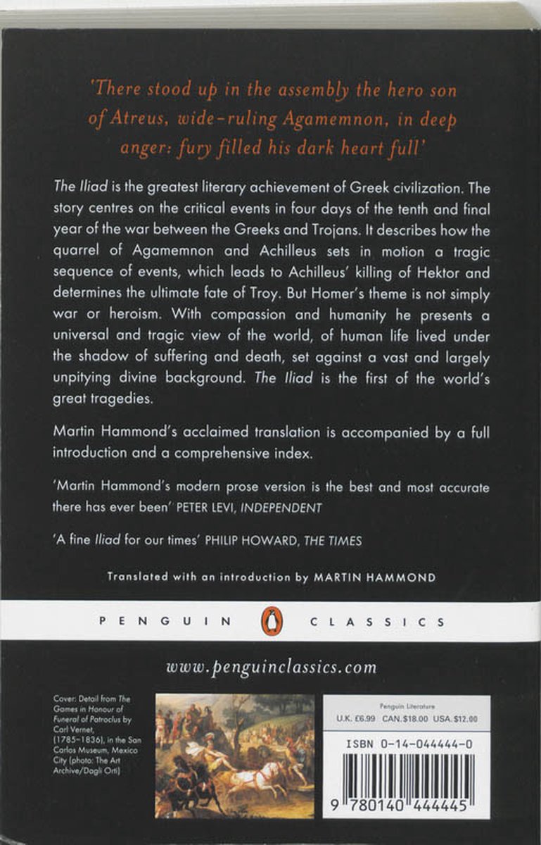 PC Iliad (Trans Hammond) - back cover