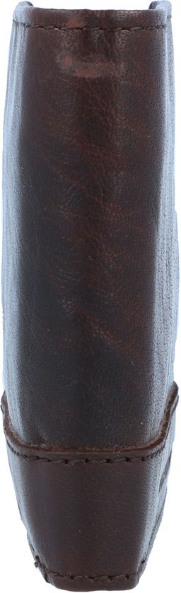 Porte-billets en cuir Spikes & Sparrow James - RFID - 12 cartes - Marron foncé