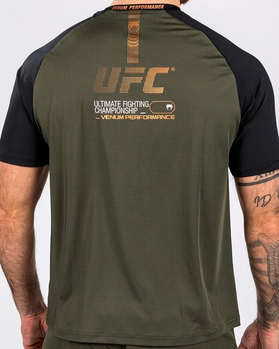 UFC x Venum Adrenaline Fight Week Dry- Tech T-Shirt Khaki Bronze taille XXL