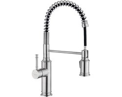 Kitchen Faucet - Removable Mixer MonoMando - Polished Nickel - Ibergrif