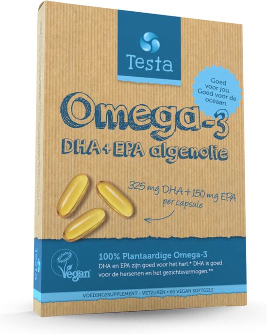 Foto: Testa omega 3 algenolie 45 capsules