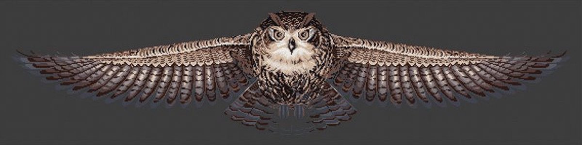 Borduurpakket HobbyJobby - The Owl - De Uil