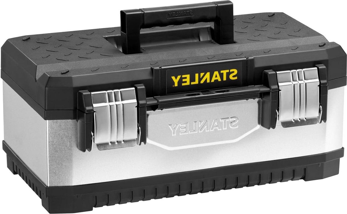 Gereedschapskoffer 20 inch 497 x 293 x 222 cm van metaalkunststof gegalvaniseerd hangslot metalen sluitingen transportbox met bi-materiaal handvat Gereedschapskoffer
