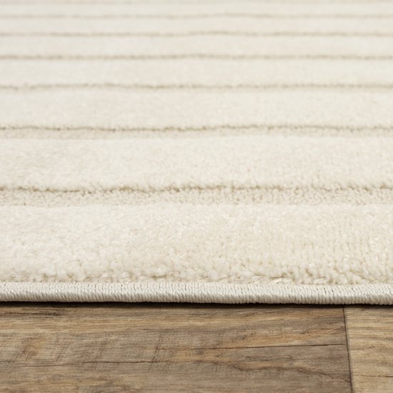 the carpet Elisa - Modern woonkamer tapijt, geometrisch ontwerp, hoge pooldichtheid en aangenaam zacht, Grijs, 200 x 280 cm