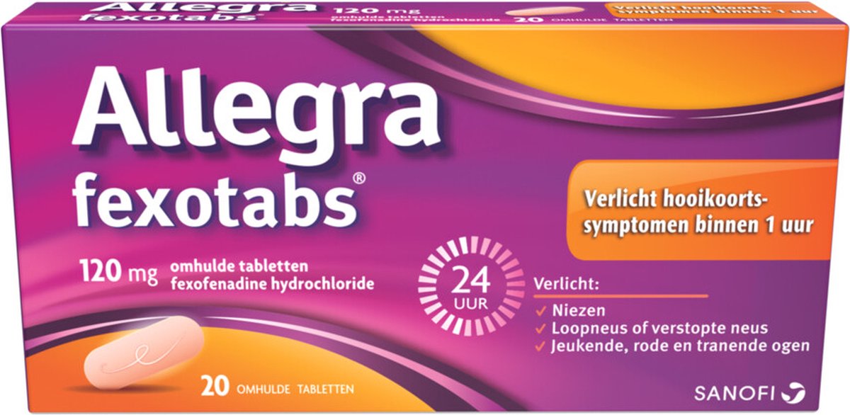 Goedkoopste Allegra Fexotabs Bij Hooikoorts 20 tabletten