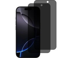 Privacy Screen protector Geschikt voor iPhone 16 Pro Max screenprotectors Privacy - 2 Stuks - Full screen protector tempered glass van gehard glas