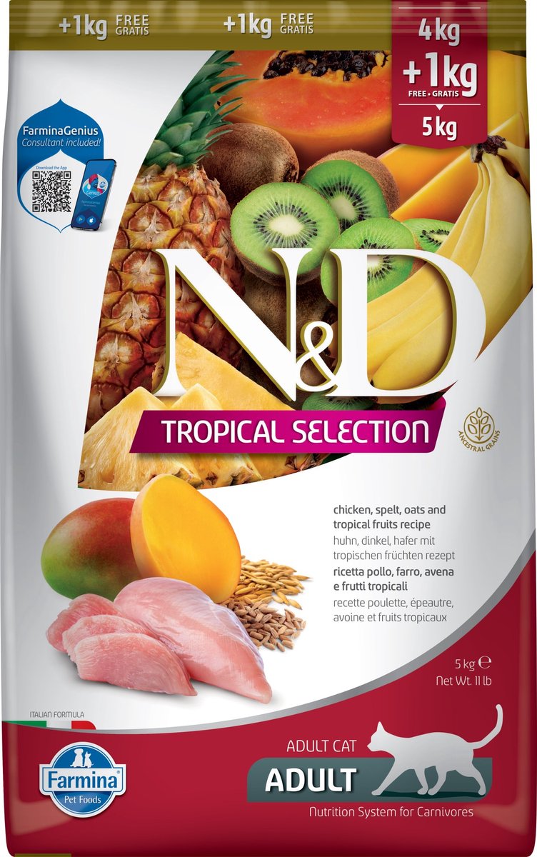 N&D N&D Cat Tropical Selection Chicken 5kg
