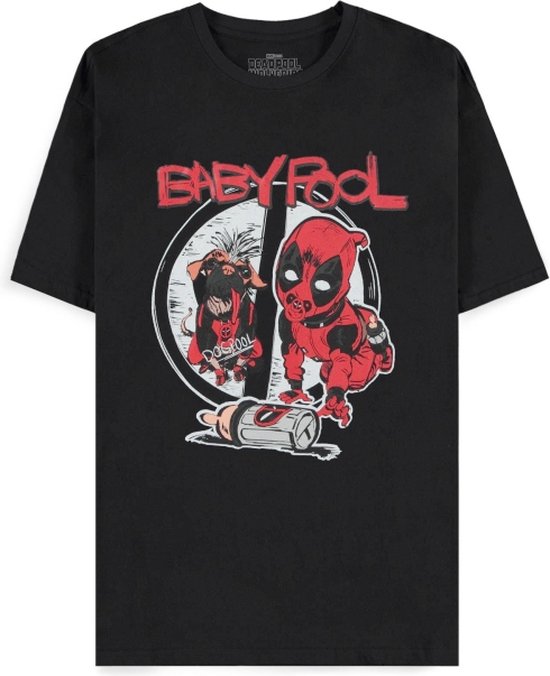 Deadpool Babypool - I Need A Drink Heren T-shirt - zwart - XXL
