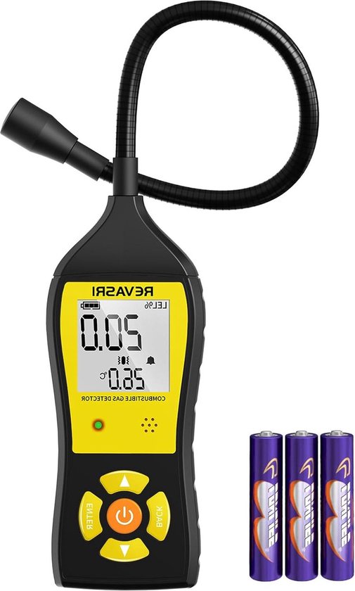 VOLTCRAFT GD-270 Gaslekdetector Methaan, Waterstof, Propaan, Etheen