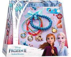 foto van Disney Frozen luxe kralen bedel armbandjes maken Totum knutselpakket met Anna Elsa prinsessen - Sint schoencadeau knutselen