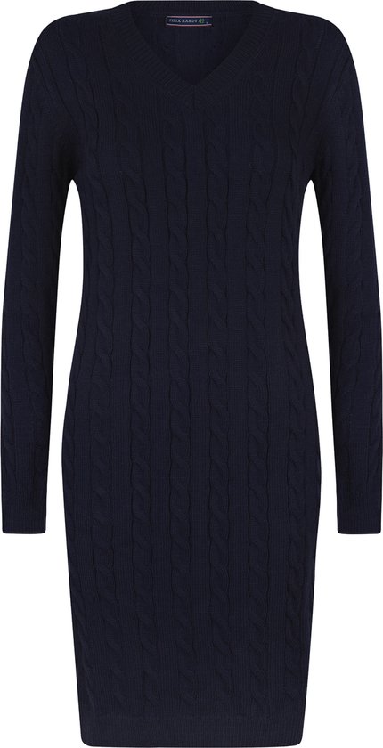 Felix Hardy Gebreide Trui Jurk V-Hals V Dames Navy - S