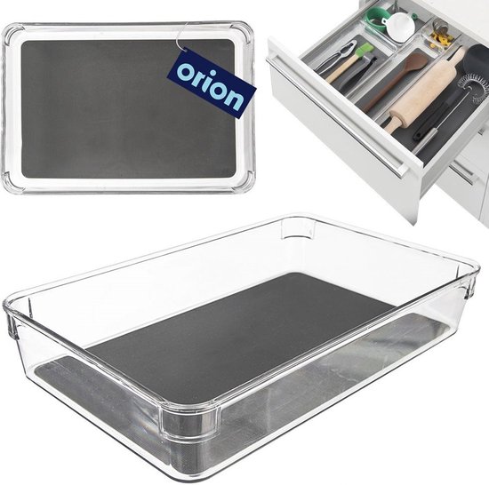 Opbergbox GREY 24x16x4,5 cm - Opbergdoos - Opslag Container | bol