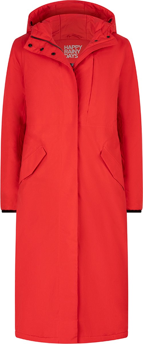 Happy Rainy Days Lange Regenjas Dames Vancouver Rood
