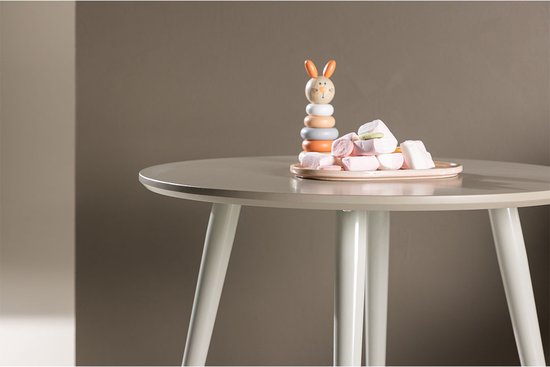Table à manger Plaza pour enfant Ø60 cm beige.