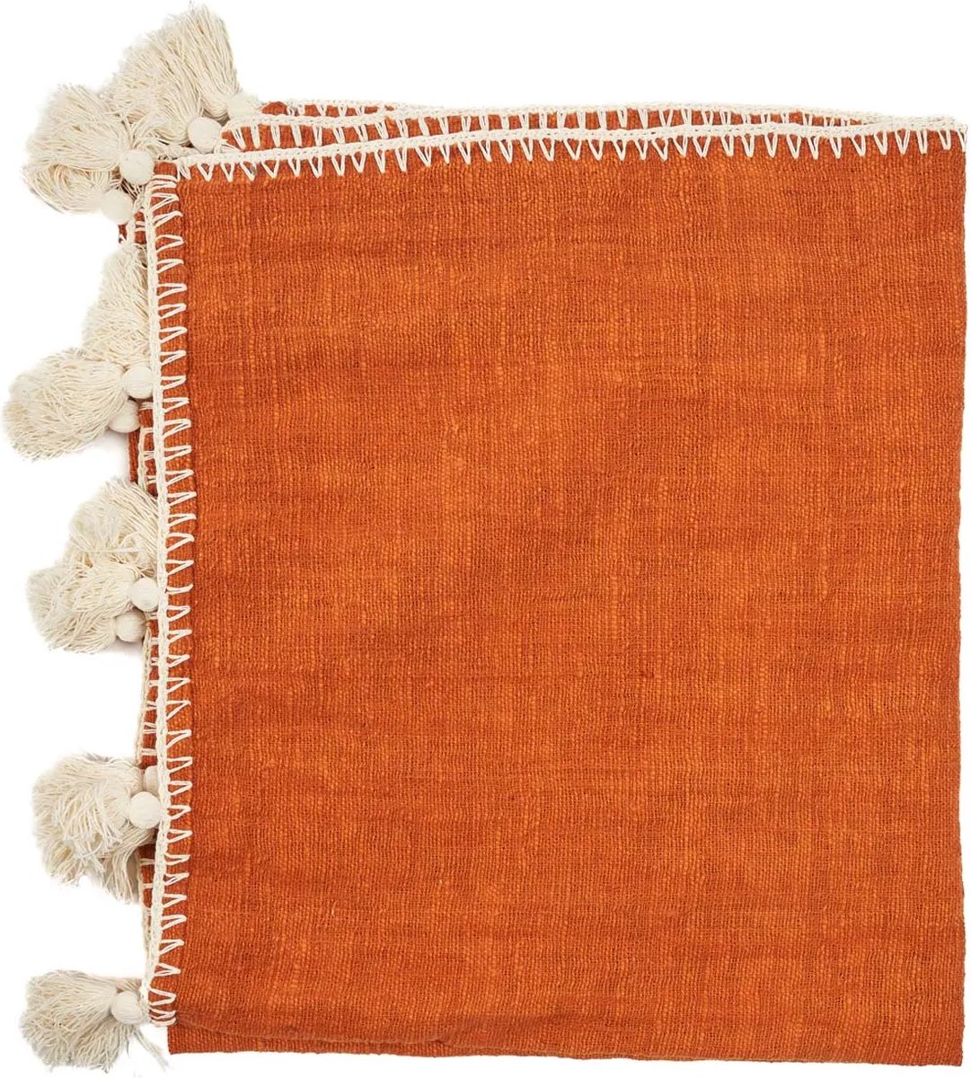 The Stitch Bed Throw - Terracotta