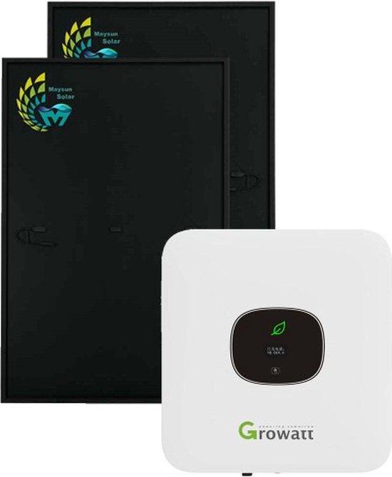 Growatt MIC 600 0,6kW Plug-in Balkoncentrale Mit 800W Zonnepaneel Incl ...