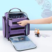 Dubbellaagse nagellak-organizer-tas voor 30 flessen, opbergtas Dubbellaagse nagellak-organizer-tas voor 30 flessen, opbergtas