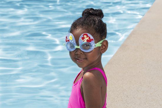 Bling2O Blanch Blossom Dandi - Gafas de natación para niños, 100% silicona, protección UV 6 años