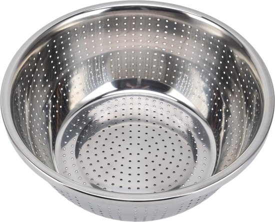 304 RVS Zeef en Vergiet voor Keuken, Afneembare 2 in 1 Keukenzeefjes/Vergiet Waskom Sets voor Rijst, Groenten, Fruit, Pasta, Noedels, Voedselafvoermand met wastafel
