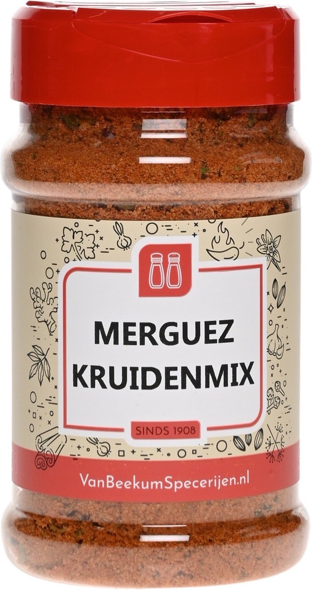 Goedkoopste Van Beekum Specerijen - Merguez Kruidenmix - Strooibus 190 gram