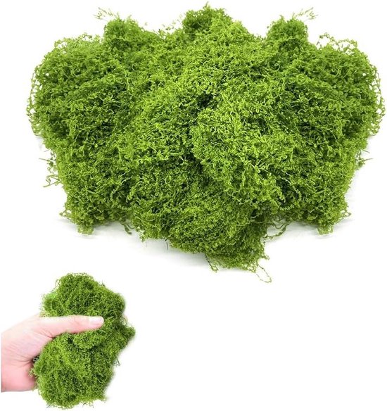 10 stuks kunstmatige mosstenen, doe-het-zelf groene nepmosballen en