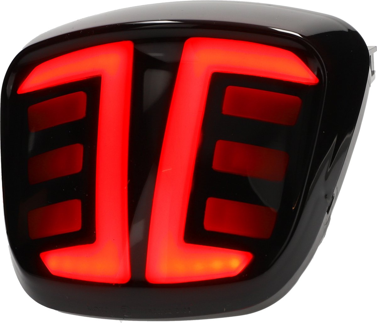 Achterlicht Alpha Led tube Vespa Primavera, Sprint weglopend smoke