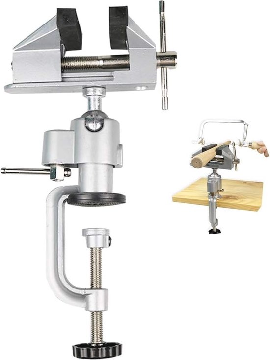 Foto: Brder mannesmann 73150 bankschroef draaibaar 150mm